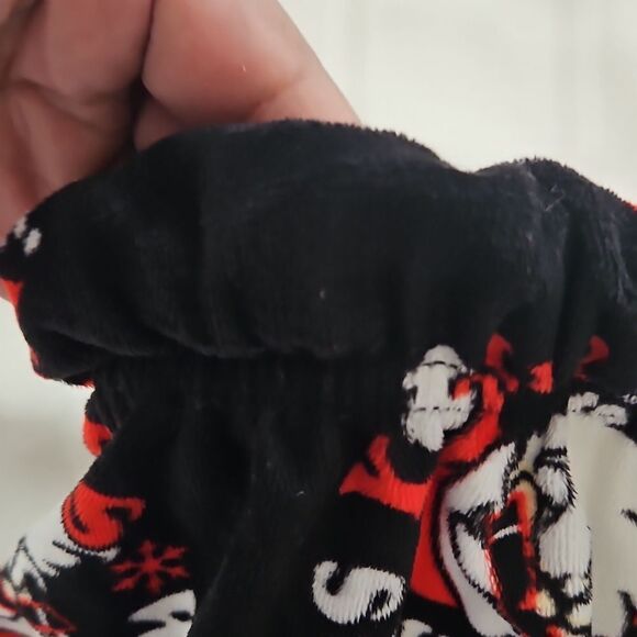 MAD Engine Women's Polyester Christmas PJ Bottom Small Black & Red - Picture 6 of 16